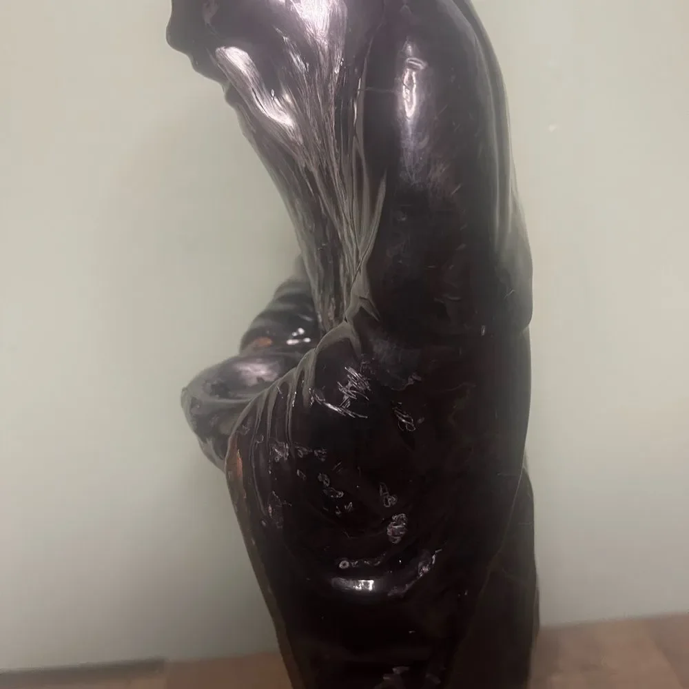 Vintage 1970's Unburned 13 Inch Wizard Candle ruby red glass eyes
